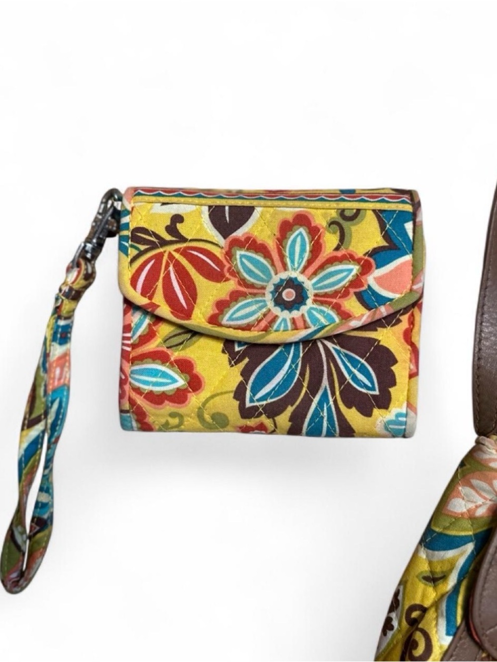 Vera Bradley Patricia Quilted Floral Crossbody Bag & Matching Wallet Set Retired - Picture 3 of 8